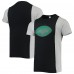Футболка New York Jets Refried Apparel Sustainable Split - Black/Heathered Gray Футболка New York Jets Refried Apparel Sustainable Split - Black/Heathered Gray