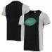 Футболка New York Jets Refried Apparel Sustainable Split - Black/Heathered Gray