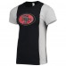 Футболка San Francisco 49ers Refried Apparel Sustainable Split - Black/Heathered Gray