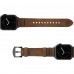 Браслет Dallas Cowboys Groove Life 42-44mm Leather Apple Watch - Tan - оригинальные аксессуары NFL Даллас Ковбойз