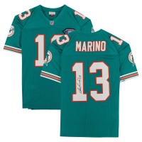 Autographed Miami Dolphins Dan Marino Fanatics Authentic Aqua Mitchell & Ness Authentic Jersey