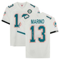 Autographed Miami Dolphins Dan Marino Fanatics Authentic White Mitchell & Ness Authentic Jersey