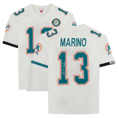 Игровая джерси Autographed Miami Dolphins Dan Marino Fanatics Authentic White Mitchell & Ness Authentic with HOF 05 Inscription