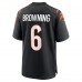 Игровая джерси Jake Browning Cincinnati Bengals Nike - Black