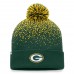 Шапка с помпоном Green Bay Packers Iconic Gradient Cuffed Knit - Green