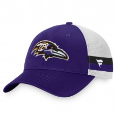 Бейсболка Baltimore Ravens Iconic Team Stripe Trucker - Purple/White