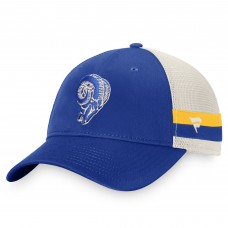 Los Angeles Rams Iconic Team Stripe Trucker Snapback Hat - Royal/White