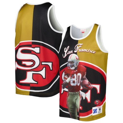 Майка Jerry Rice San Francisco 49ers Mitchell & Ness Retired Player Graphic - Black/Gold
