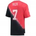 Галстук Футболка Michael Vick Atlanta Falcons Mitchell & Ness Retired Player Name & Number Diagonal-Dye V-Neck - Black/Red