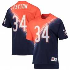 Галстук Футболка Walter Payton Chicago Bears Mitchell & Ness Retired Player Name & Number Diagonal-Dye V-Neck - Orange/Navy