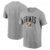 Футболка New Orleans Saints Nike Heathered Gray Team Athletic