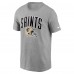 Футболка New Orleans Saints Nike Heathered Gray Team Athletic