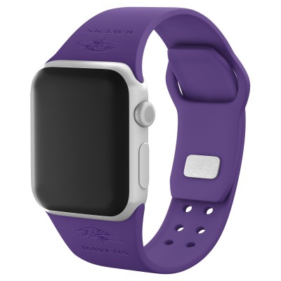 Браслет Baltimore Ravens Debossed Silicone Apple Watch - Purple - оригинальные аксессуары NFL Балтимор Равенс