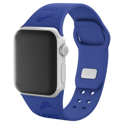 Браслет Detroit Lions Debossed Silicone Apple Watch - Blue - оригинальные аксессуары NFL