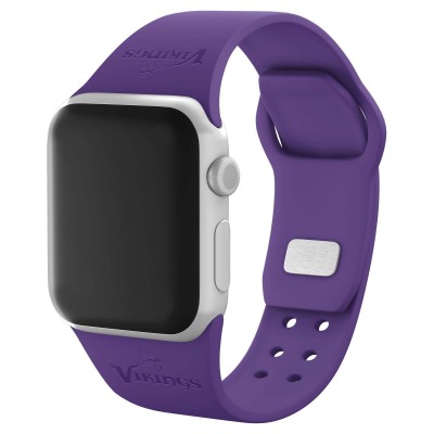 Браслет Minnesota Vikings Debossed Silicone Apple Watch - Purple