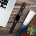 Браслет Atlanta Falcons Silicone Apple Watch - Black - оригинальные аксессуары NFL Атланта Фэлконс