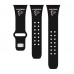 Браслет Atlanta Falcons Silicone Apple Watch - Black - оригинальные аксессуары NFL Атланта Фэлконс
