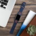 Браслет Chicago Bears Silicone Apple Watch - Navy - оригинальные аксессуары NFL Чикаго Бирз