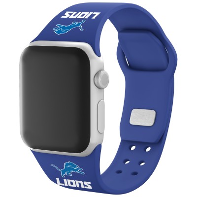 Браслет Detroit Lions Silicone Apple Watch - Blue - оригинальные аксессуары NFL