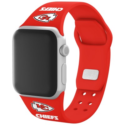 Браслет Kansas City Chiefs Silicone Apple Watch - Red - оригинальные аксессуары NFL