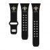 Браслет New Orleans Saints Silicone Apple Watch - Black