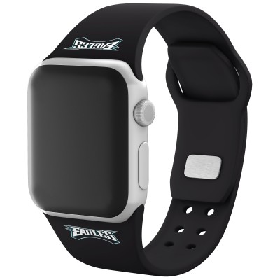 Браслет Philadelphia Eagles Silicone Apple Watch - Black - оригинальные аксессуары NFL