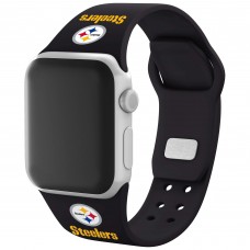 Браслет Pittsburgh Steelers Silicone Apple Watch - Black