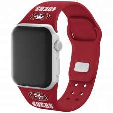 Ремешок для часов San Francisco 49ers Silicone Apple Watch- Scarlet