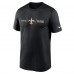 Футболка New Orleans Saints Nike Horizontal Lockup Legend Performance - Black