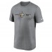 Футболка New Orleans Saints Nike Horizontal Lockup Legend Performance - Heathered Charcoal