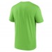Seattle Seahawks Nike Neon Green Horizontal Lockup Legend Performance T-Shirt