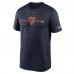 Футболка Chicago Bears Nike Horizontal Lockup Legend Performance - Navy