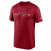 Футболка Arizona Cardinals Nike Cardinal Horizontal Lockup Legend Performance