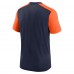 Футболка Denver Broncos Nike Color Block Team Name - Heathered Navy/Heathered Orange