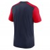 Футболка Tennessee Titans Nike Color Block Team Name - Heathered Navy/Heathered Red