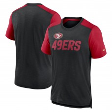 Футболка San Francisco 49ers Nike Color Block Team Name - Heathered Black