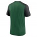 Футболка New York Jets Nike Color Block Team Name - Heathered Green/Heathered Black