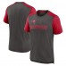 Футболка Tampa Bay Buccaneers Nike Color Block Team Name - Heathered Pewter/Heathered Red