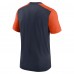 Футболка Chicago Bears Nike Color Block Team Name - Heathered Navy/Heathered Orange