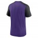 Футболка Minnesota Vikings Nike Color Block Team Name - Heathered Purple/Heathered Black