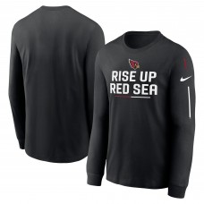 Футболка с длинным рукавом Arizona Cardinals Nike Team Slogan - Black