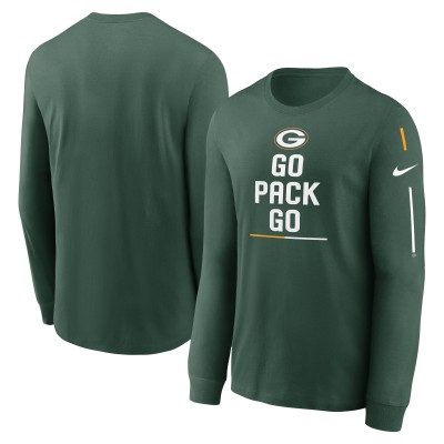 Футболка с длинным рукавом Green Bay Packers Nike Team Slogan - Green