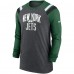 Футболка New York Jets Nike Tri-Blend Raglan Athletic Long Sleeve Fashion - Heathered Charcoal/Green