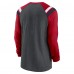 Футболка Houston Texans Nike Heathered Charcoal Tri-Blend Raglan Athletic Long Sleeve Fashion