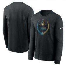 Футболка с длинным рукавом Jacksonville Jaguars Nike Icon Legend Logo Performance - Black