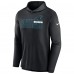 Футболка с длинным рукавом Carolina Panthers Nike Black Lightweight Performance Hooded