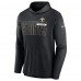 Футболка с длинным рукавом New Orleans Saints Nike Black Lightweight Performance Hooded