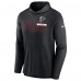 Футболка длинным рукавом с капюшоном Atlanta Falcons Nike Black Lightweight Performance 