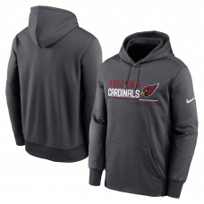 Толстовка Arizona Cardinals Nike Prime Logo Name Split - Anthracite