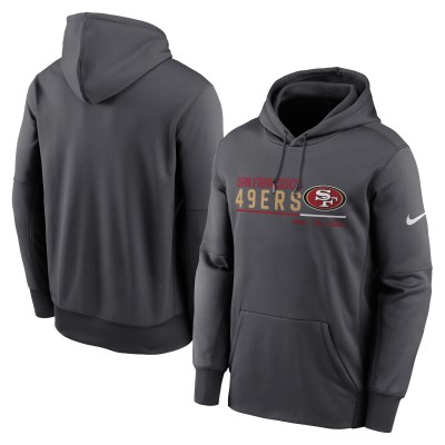 Толстовка San Francisco 49ers Nike Prime Logo Name Split - Anthracite